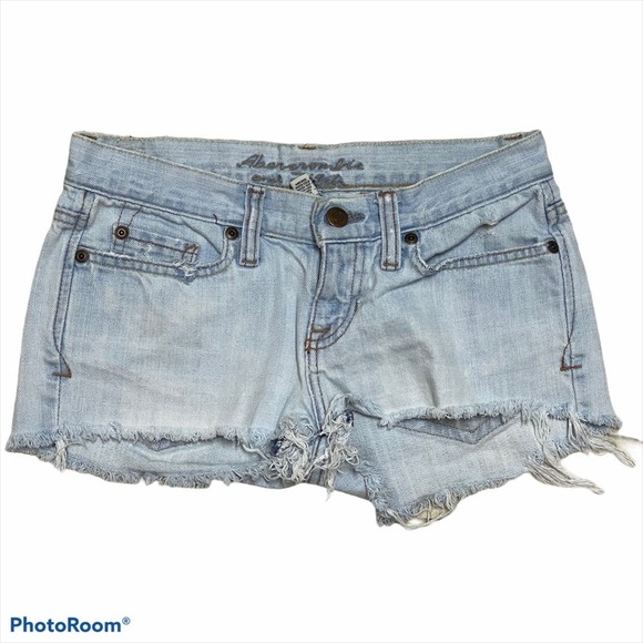 Abercrombie & Fitch Pants - Abercrombie & Fitch Distressed Shorts cutoff festival jean short light wash 00